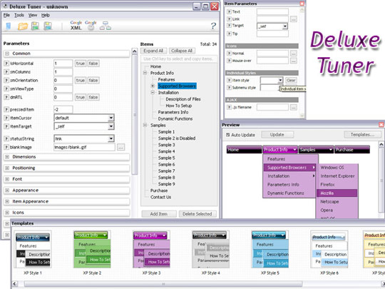 Javascript Menu Xp Style Taskbar Dhtml Menues Dreamweaver
