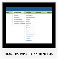 Black Rounded Files Dmenu Js Css Menue Pfeil