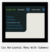 Css Horizontal Menu With Submenu Slide Javascript