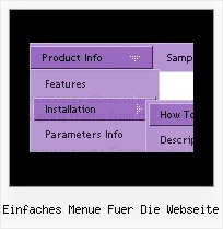 Einfaches Menue Fuer Die Webseite Javascript Horizontalen Menues
