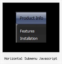 Horizontal Submenu Javascript Menueskript In Php
