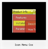 Icon Menu Css Javascript Liste Menu