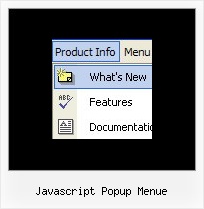 Javascript Popup Menue Java Web Menue