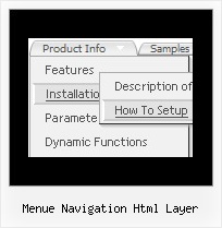 Menue Navigation Html Layer Joomla Additional Horizontal Menu