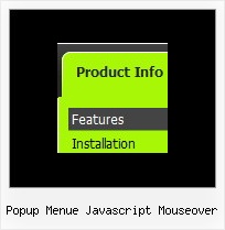 Popup Menue Javascript Mouseover Css Tree Erweiterbar