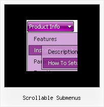 Scrollable Submenus Css Menues Horizontal