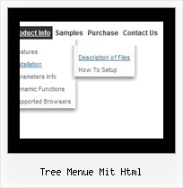 Tree Menue Mit Html Botones Menue Web