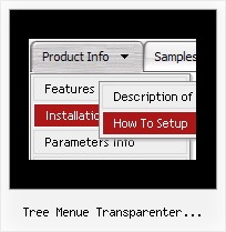 Tree Menue Transparenter Hintergrund Submenu Javascript