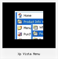 Xp Vista Menu Red Web Buttons
